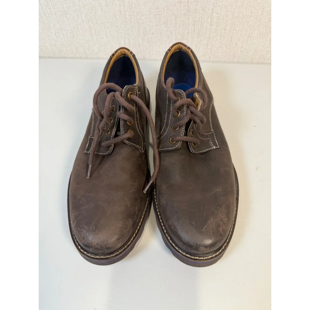 Nunn Bush Otto Plain Toe‎ Oxford, Brown, Men's 10 Wide